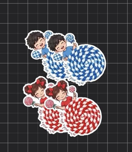 Eid theme sweetness for a child ready for printing