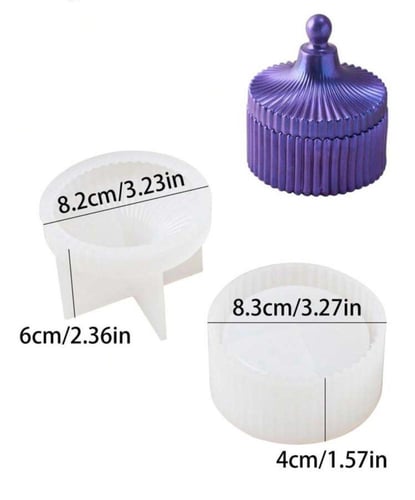 شموع بكونكريت قالب بغطاء