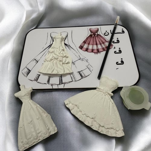 توزيعات حرف ف تلوين كلمة فستان