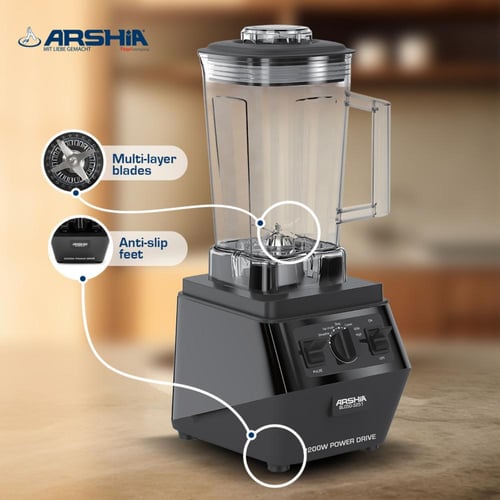 خلاط احترافي من أرشيا - قوة 2200 واط - وعاء بسعة ك...