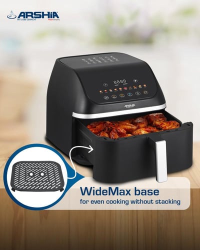 مقلاة هوائية ديجيتال من أرشيا - سعة 9 لتر - طهي صح...