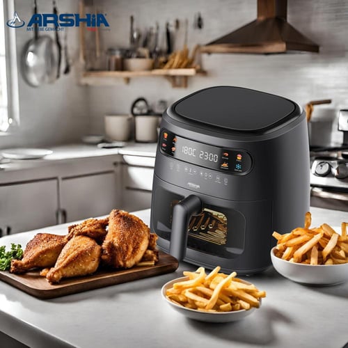 مقلاة هوائية ديجيتال من أرشيا - سعة 8 لتر بحوض شفا...