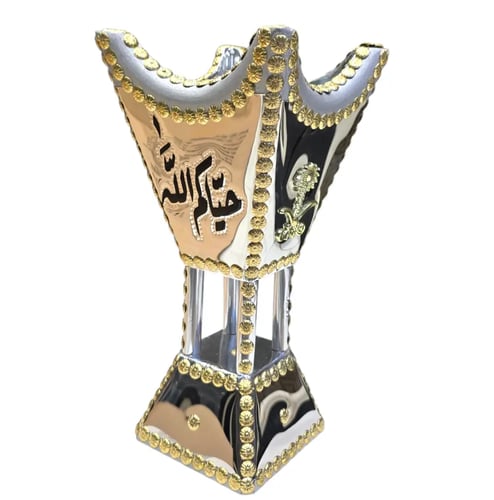 بوكس مع مبخره فضية بالاسم حسب الطلب ملكي اخضر سيفي...