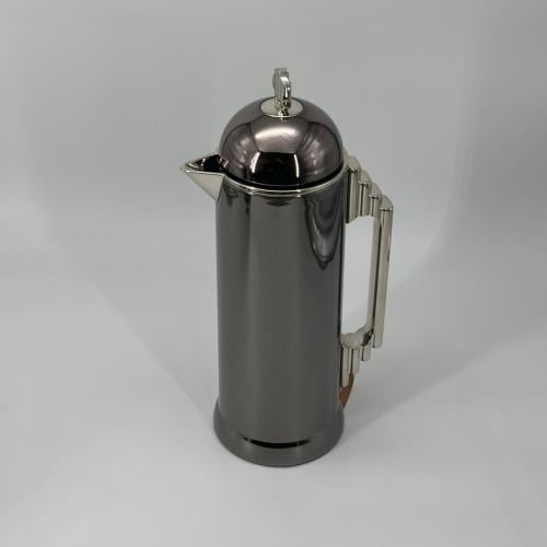 ترامس قهوه و شاي راقي1لتر استيل داخل زجاج