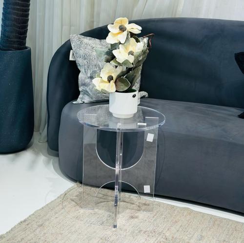 طاولة خدمة اكريلك دائري40×40×49سم