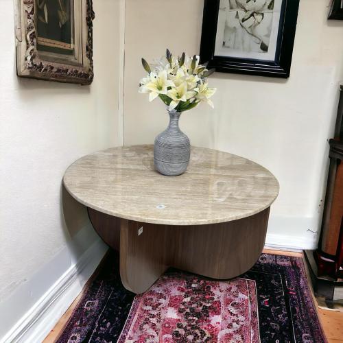 طاولة وسط رخام ترافنتينوا بيج 50×100×100سم