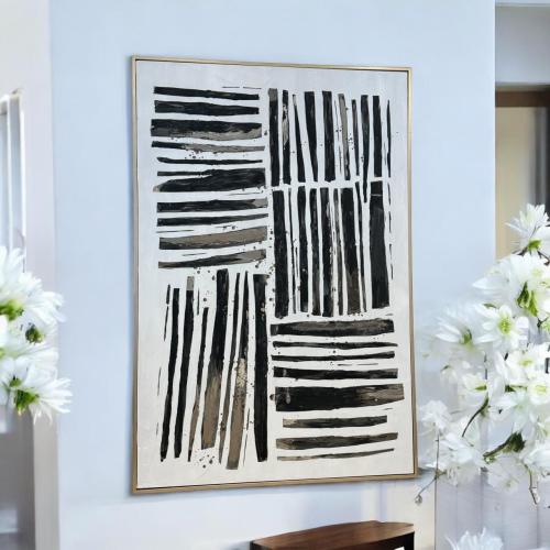 لوحة اطار شامبيون جبسية تصميم انيق 100×150سم
