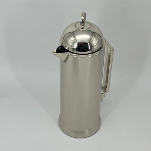 ترامس قهوه و شاي راقي1لتر استيل داخل زجاج