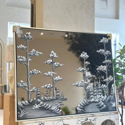مرايا جداريه ديكور رسمة 200×120سم