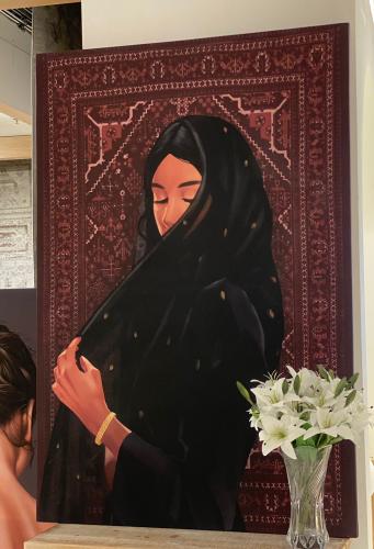 لوحة فنية مودرن جدارية لجمال البنت 150×100سم(منتج...