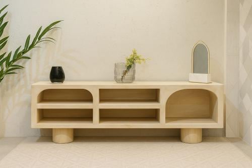 طاولات تلفاز بلازما تلفاز تصميم انيق خشب هندي سطح...