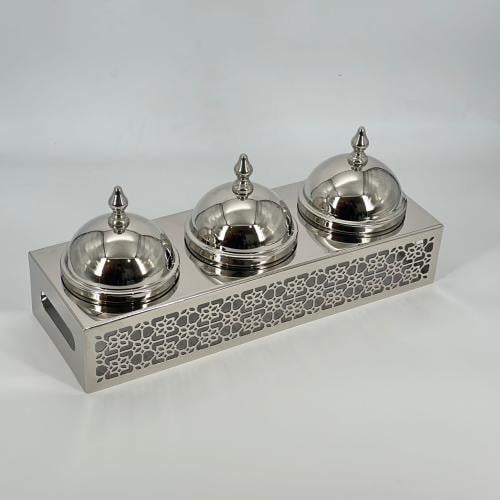 حامل تقديم أنيق بتصميم فاخر يجمع بين الحداثة واللم...