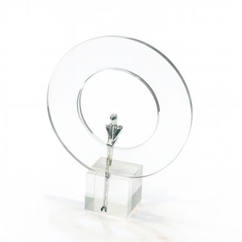 قطعة ديكور فاخرة بتصميم فني معاصر22×6×6سم