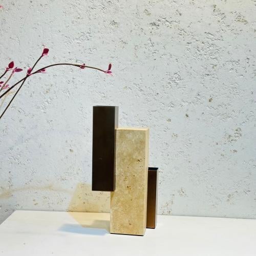 زينة ديكور بتصميم نحت تجريدي -40×30×20سم