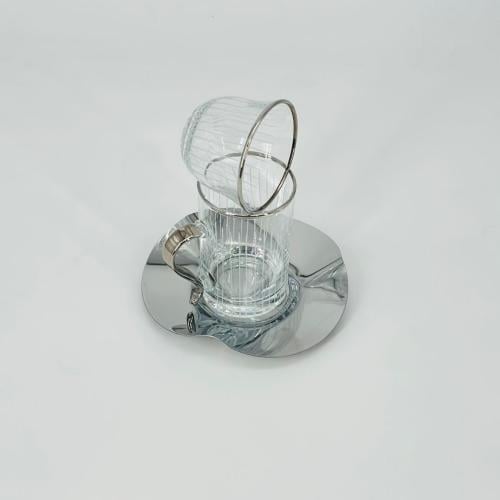 طقم كاسات وفناجين مع الصحن 18قطعه