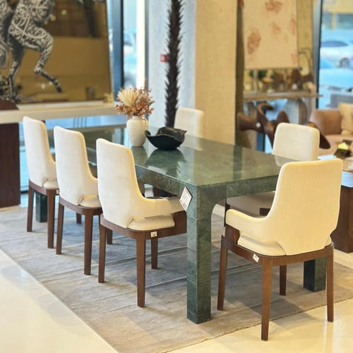 طاولة طعام رخام بدون الكراسي 240×100×79سم