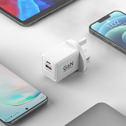 قيزمو شاحن جداري منزلي 48 واط أبيض