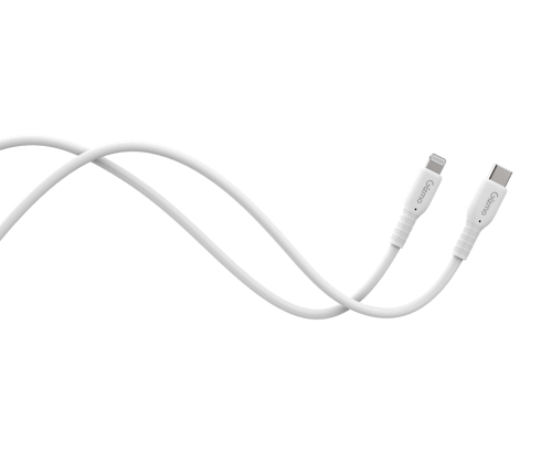 قيزمو كيبل شحن USB-C TO LIGHTNING سيلكون أبيض