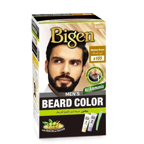 بيجن صبغة شعر اللحية للرجال - بني متوسط B105