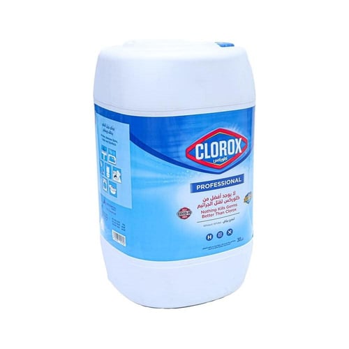 مبيض كلوروكس الاصلي للملابس البيضاء، سعة 30 لتر، ل...