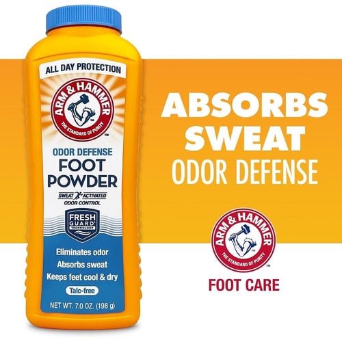 ارم اند هامر مزيل رائحة بودرة القدم وامتصاص الرطوب...