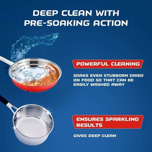 مسحوق غسيل الصحون برائحة الليمون مع خاصية النقع ال...