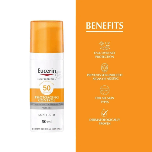 يوسرين واقي الشمس سائل غير معطر 50 مل (1+1)