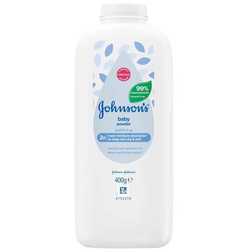 بودرة جونسون للأطفال طبيعية %99 - 400 جمJohnson's
