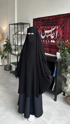 خمار اسلامي + طرحه البندانة + نقاب اسلامي