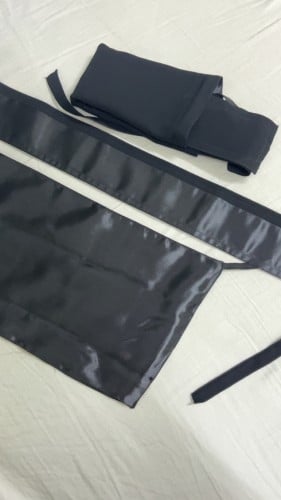 نقاب مبطن كامل حرير وسط