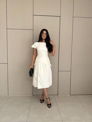 فستان - ابيض