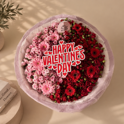 Valentine Split Bouquet