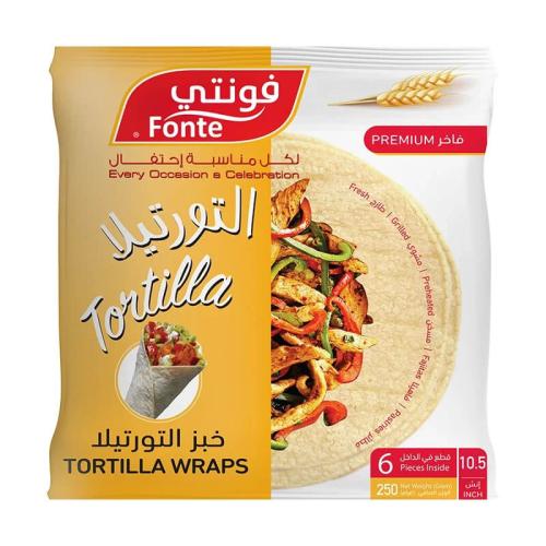 فونتي خبز تورتيلا أبيض 390 جرام