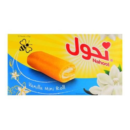 نحول كيك ميني رول بالفانيلا 23 جرام × 12 حبة