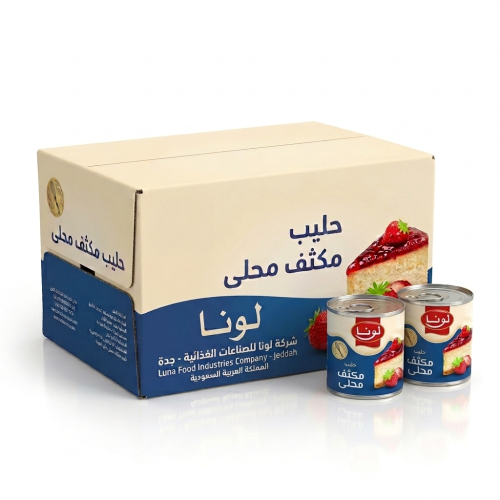 كرتون حليب لونا مكثف 48×370 جرام