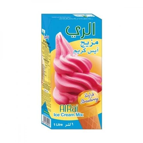 مزيج آيس كريم الري 1 لتر فراولة