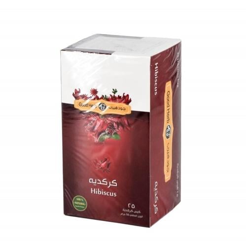 أعشاب الكركديه جود فود 25 كيس