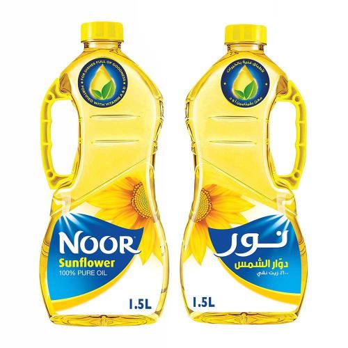 زيت نور دوار الشمس عبوتين 1.5 لتر
