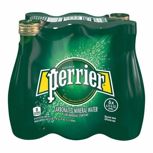 بيريه مياه معدنية طبيعية فوّارة 200 مل 6 عبوات زجا...