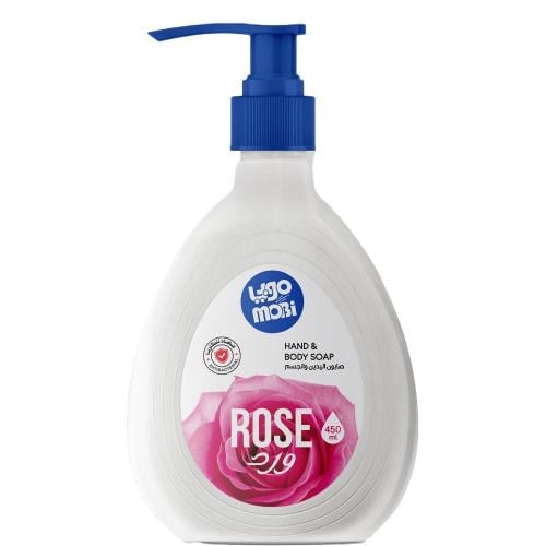 صابون اليدين والجسم ورد موبي 450 مل