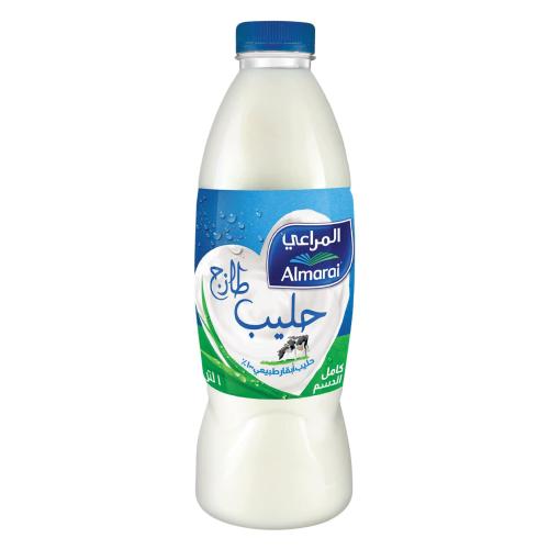 حليب المراعي 1 لتر طازج كامل الدسم