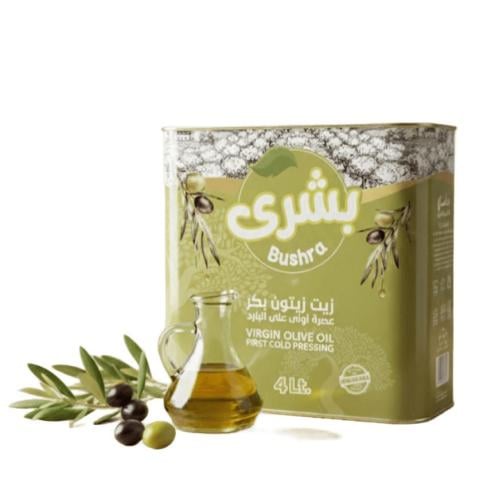 زيت زيتون بشرى بكر عصرة أولى على البارد 4 لتر