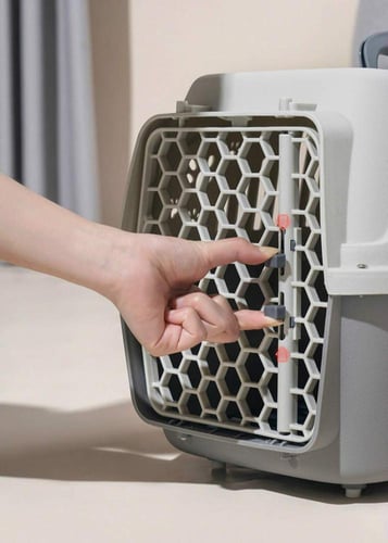 صندوق القطط اللون الأسود