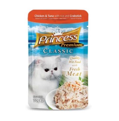 برينسيس بريميوم كلاسيك طعام رطب للقطط 70غ