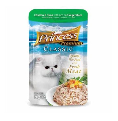 برينسيس بريميوم كلاسيك طعام رطب للقطط 70غ