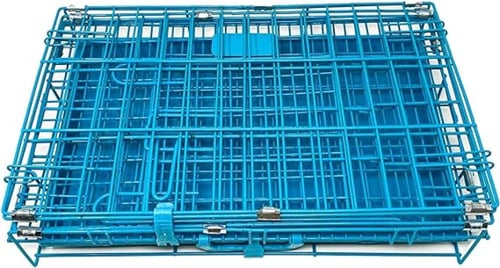 قفص للقطط والكلاب عالي التحمل مع صينية قابلة للإزا...