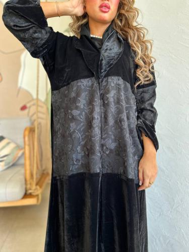 New abaya velvet colar