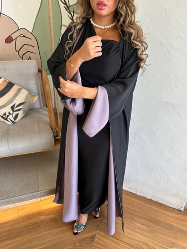 New abaya smooth double page