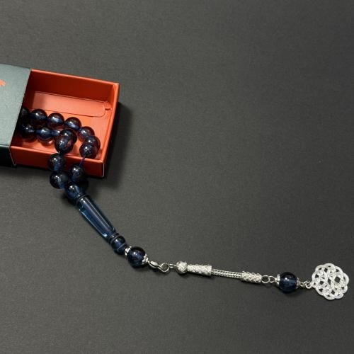 مسباح بكلايت ازرق شفاف