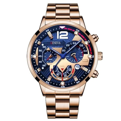 ساعة فولاذية عادية Reloj Hombre